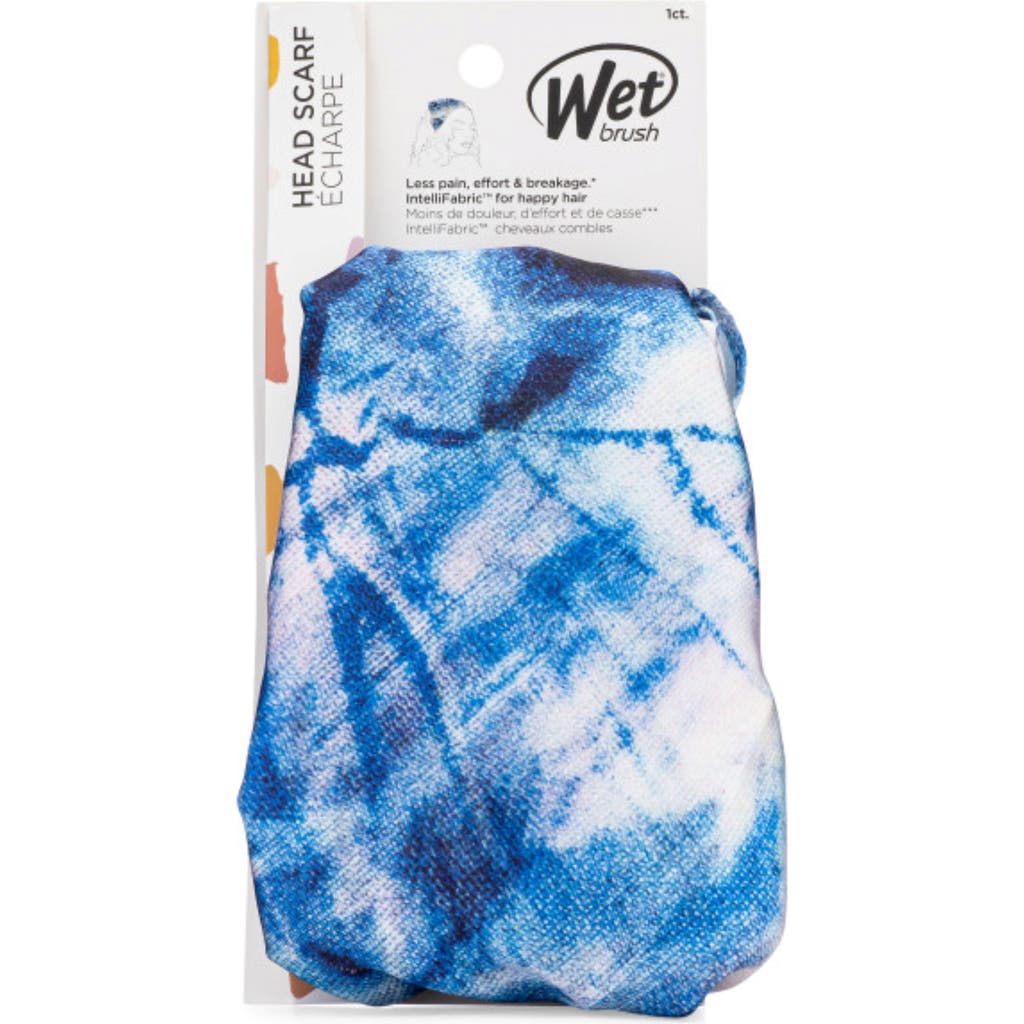 Wet Brush Ocean Tie Dye Hair Scarf In Ocean
