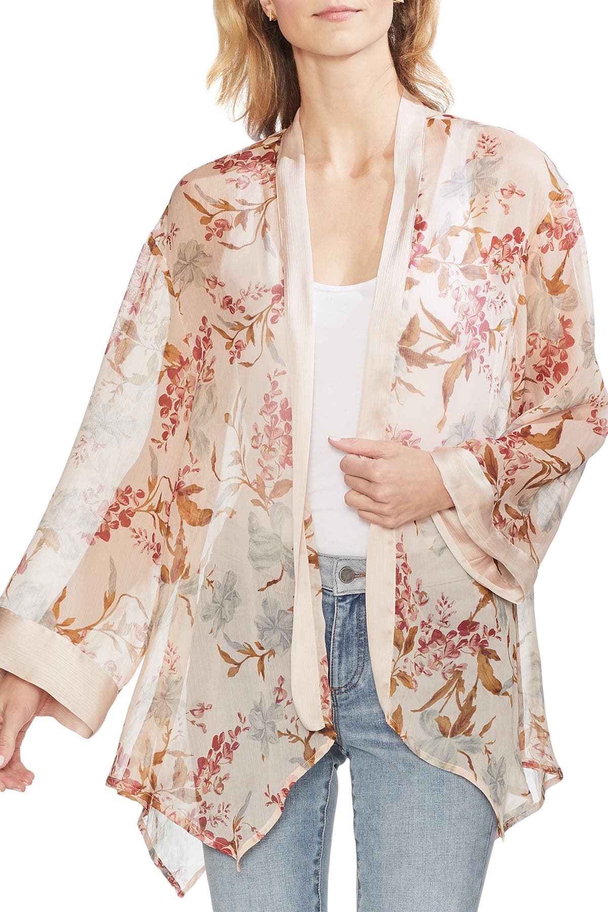 vince camuto sheer kimono