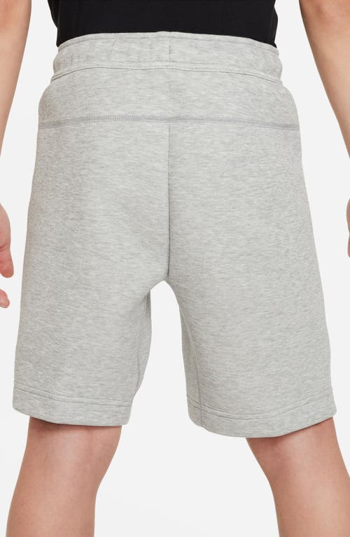 Shop Nike Sportswear Tech Fleece Shorts In Dark Grey Heather/black