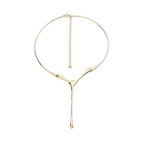 Lucy Quartermaine One Drop Necklace In Gold