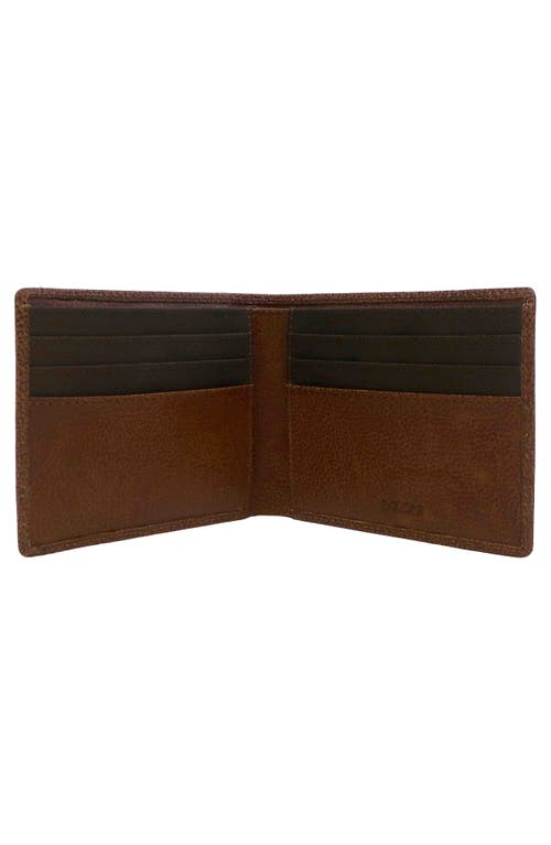 Shop Boconi 3-in-1 Leather Id Wallet Gift Set In Cognac