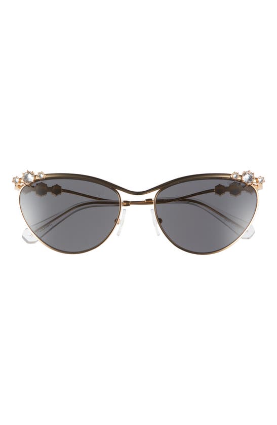 Shop Swarovski 58mm Cat Eye Sunglasses In Gold
