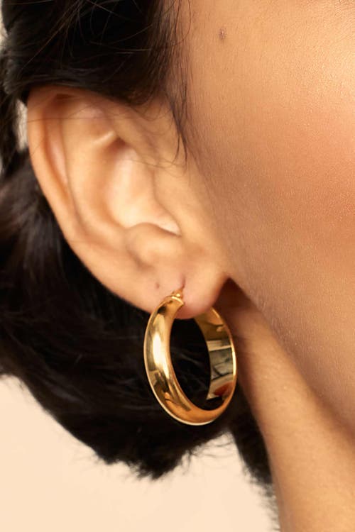 ORADINA ORADINA 14K YELLOW GOLD HIGH SOCIETY LARGE HOOPS