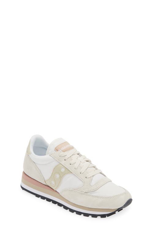 Shop Saucony Jazz Triple Sneaker In Light Grey/gold