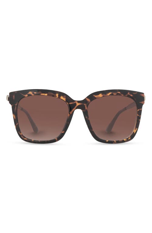 Shop Diff 54mm Hailey Square Sunglasses In Tortoise