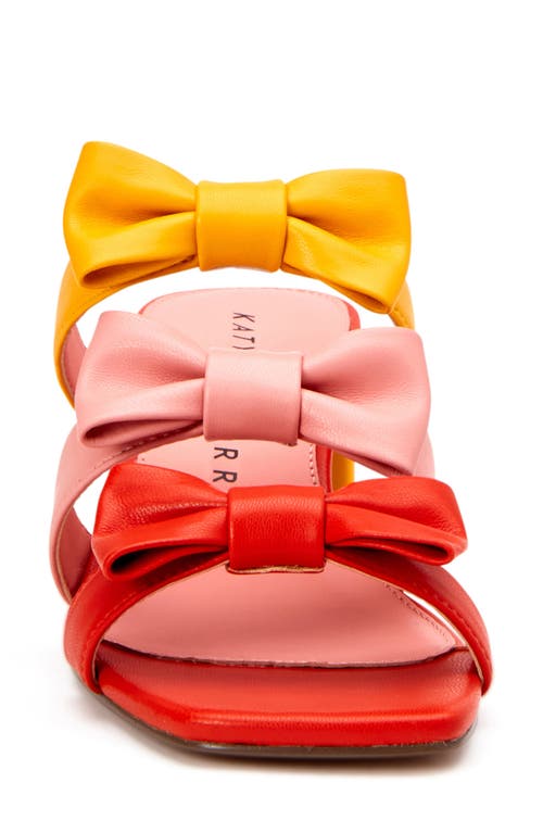 Shop Katy Perry The Bow Sandal In Mango/pink/orange