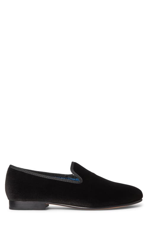 Polo Ralph Lauren Paxton Velvet Slipper In Black