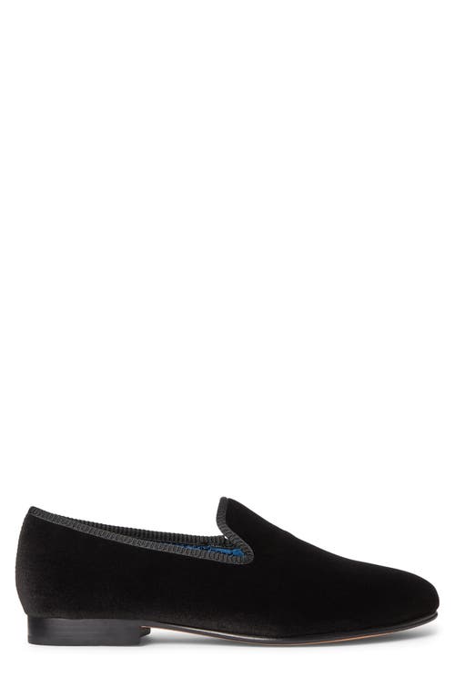 Shop Polo Ralph Lauren Paxton Velvet Slipper In Black