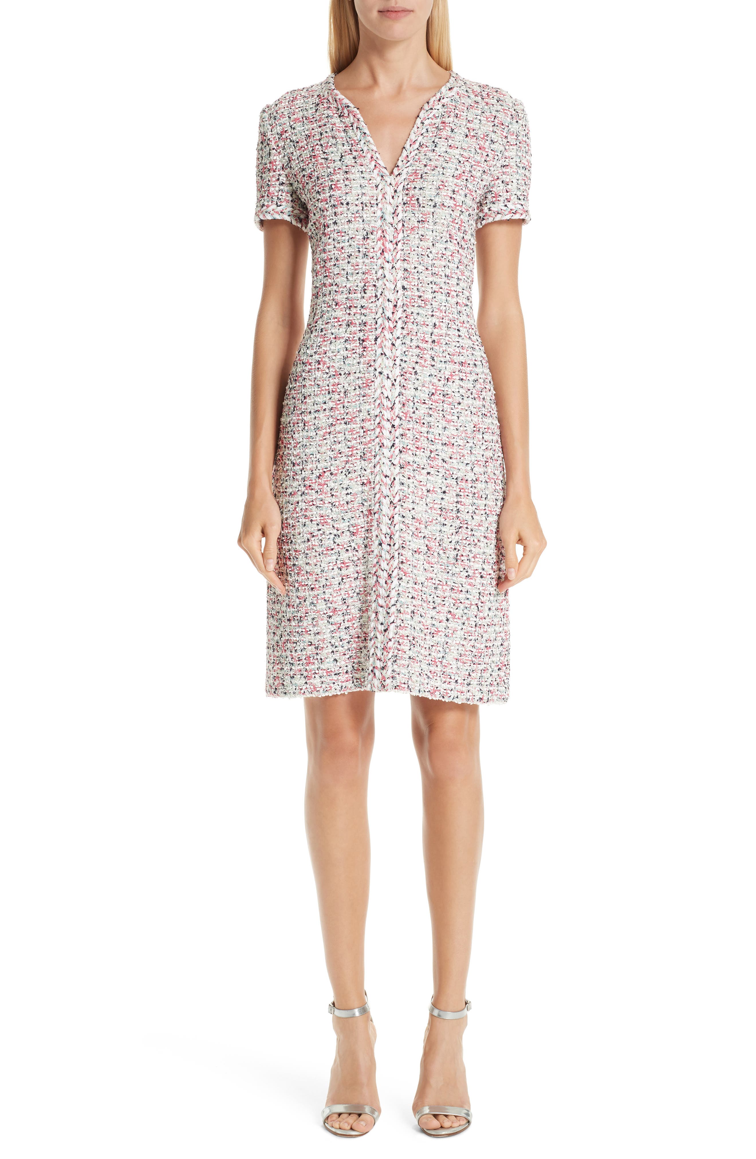 St. John Collection Modern Knit Dress, Beige
