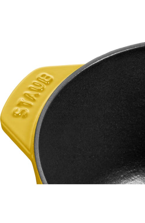 Staub Cast Iron 1.5-qt Petite French Oven In Citron