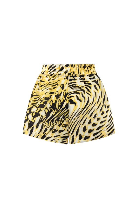 Shop Nocturne High Waist Printed Shorts In Multi-colored