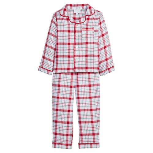 Little English Kids' Classic Pajama Set in Holiday Plaid 