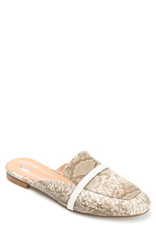 JOURNEE COLLECTION RENEYE EMBOSSED MULE