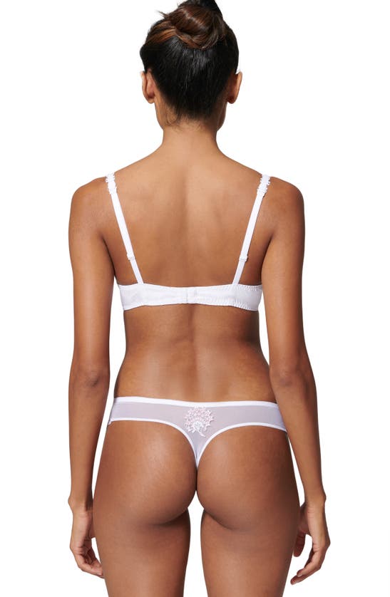 Simone Perele Wish Underwire Demi Bra In Cristal White