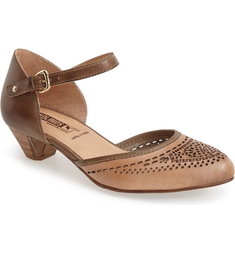 PIKOLINOS 'Elba' Perforated Leather Ankle Strap Sandal (Women) | Nordstrom
