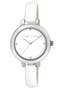 Anne Klein Round Leather Strap Watch, 36mm | Nordstrom