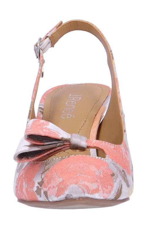 J. RENEÉ J. RENEÉ RAYNE FLORAL SLINGBACK PUMP