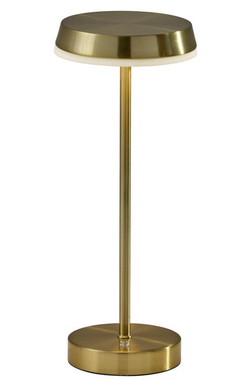 ADESSO LIGHTING Tommy Cordless LED Lamp in Antique Brass 