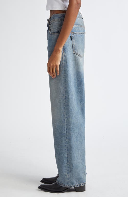 Shop Haikure Bonnie Relaxed Straight Leg Jeans In Oil Blue