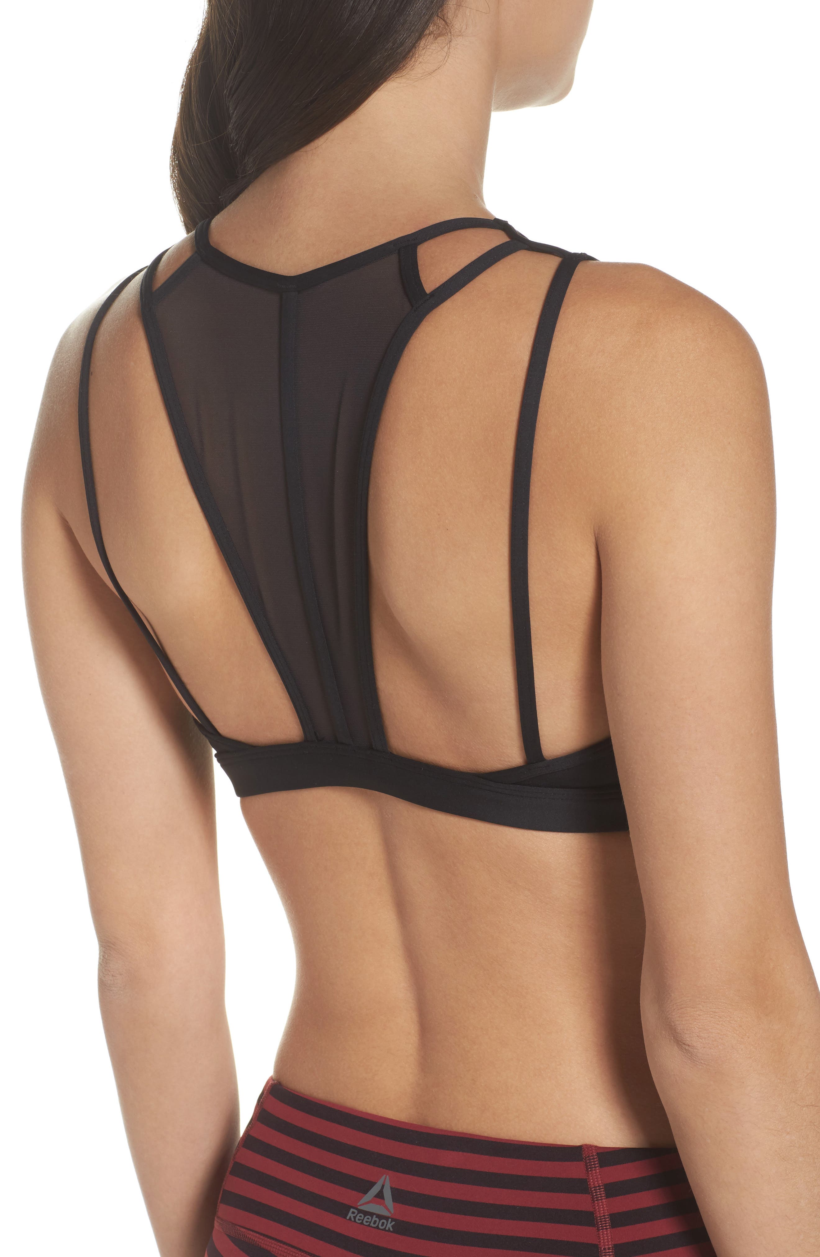 reebok franchise strappy bra