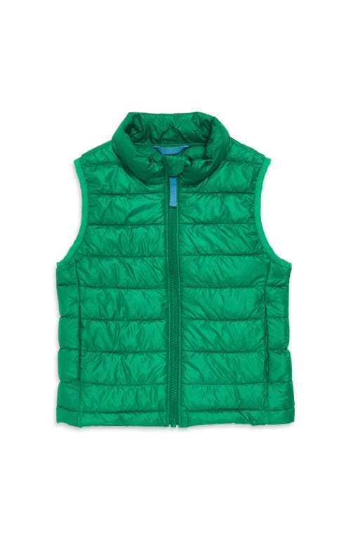 Primary Kids Lightweight Puffer Vest In Green Bean