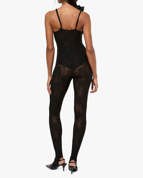 Weworewhat Lace Jumpsuit In Black