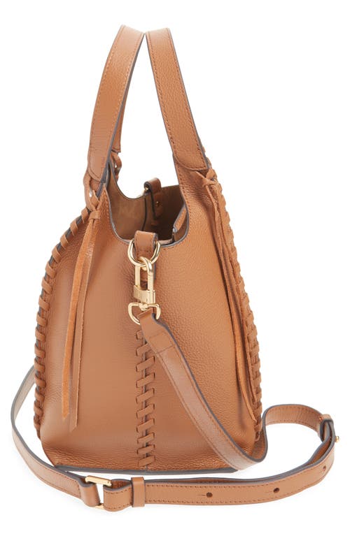 SAM EDELMAN SAM EDELMAN SYLVIA WHIPSTITCH LEATHER CROSSBODY TOTE