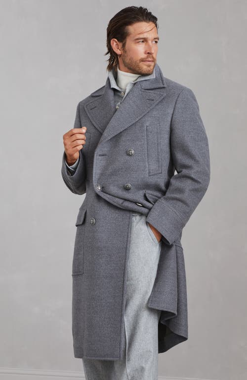 Shop Brunello Cucinelli One-and-a-half-breasted Coat In Medium Grey