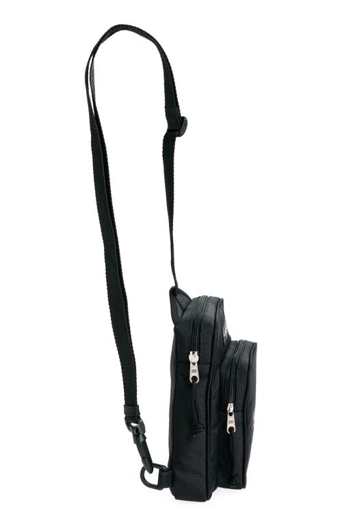 Balenciaga Explorer Political Stencil Logo Crossbody Messenger Bag In Black