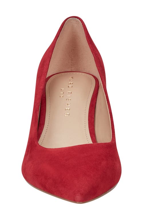 Marc Fisher Ltd Lewisa Pointed Toe Pump In Medium Red