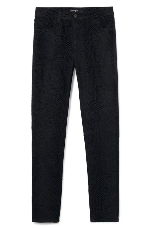 Desigual Elba Straight Leg Jeans In Black