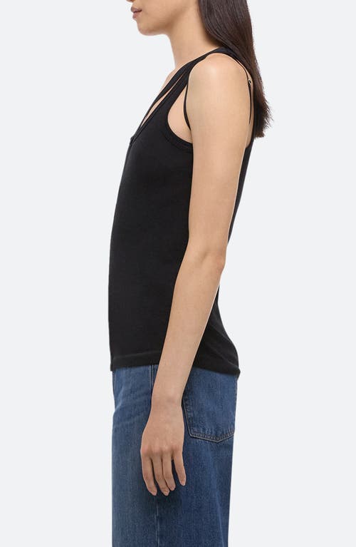Helmut Lang Pima Cotton And Modal-blend Jersey Tank In Black