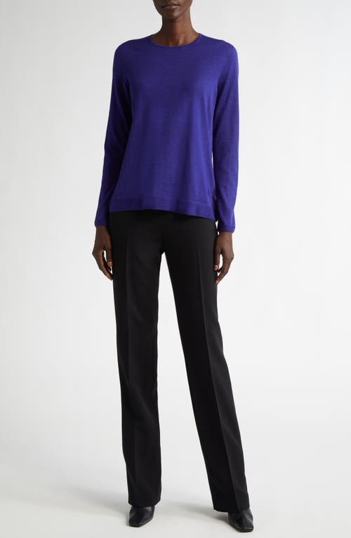 Akris Carole Stretch Wool Double Face Pants In 009 Black