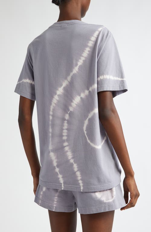 Shop Sporty And Rich Sporty & Rich Oversize Emblem Tie Dye Cotton Graphic T-shirt In Easter Egg Tie Dye