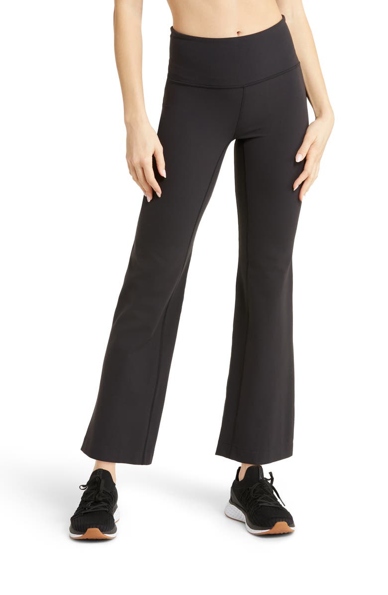 Zella Studio Luxe High Waist Flare Ankle Pants Nordstrom