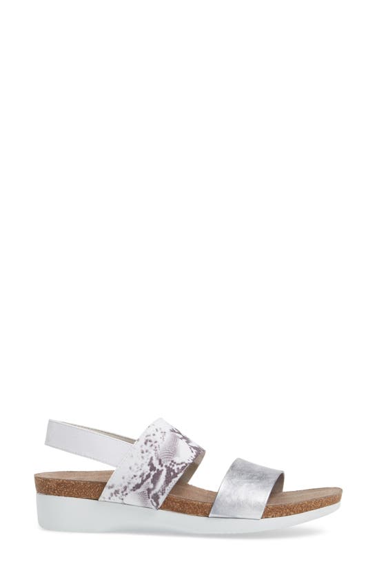 Shop Munro Pisces Sandal In Silver Leather