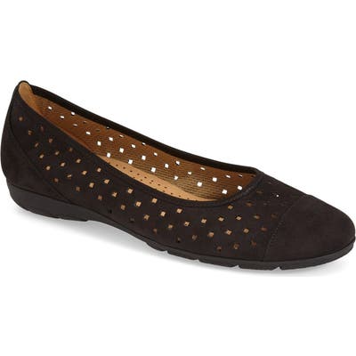 Gabor Perforated Ballet Flat