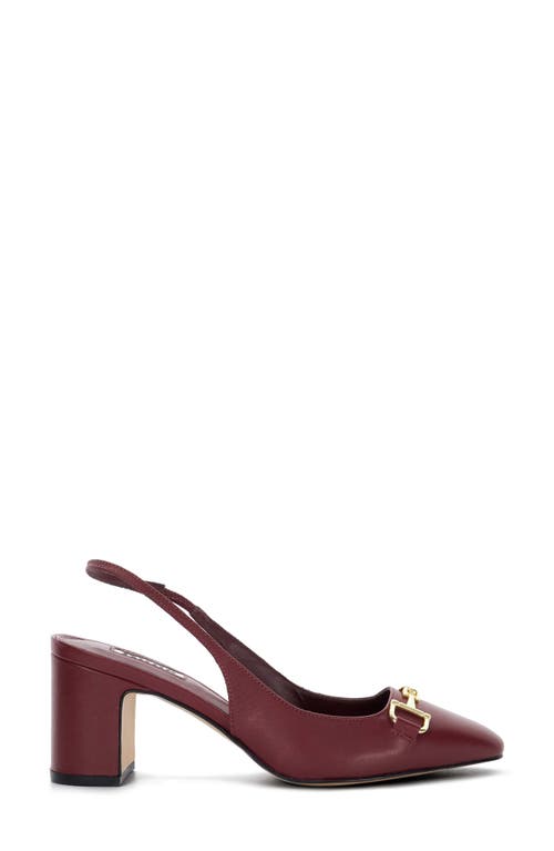 Shop Dune London Detailed Slingback Pump In Dark Red