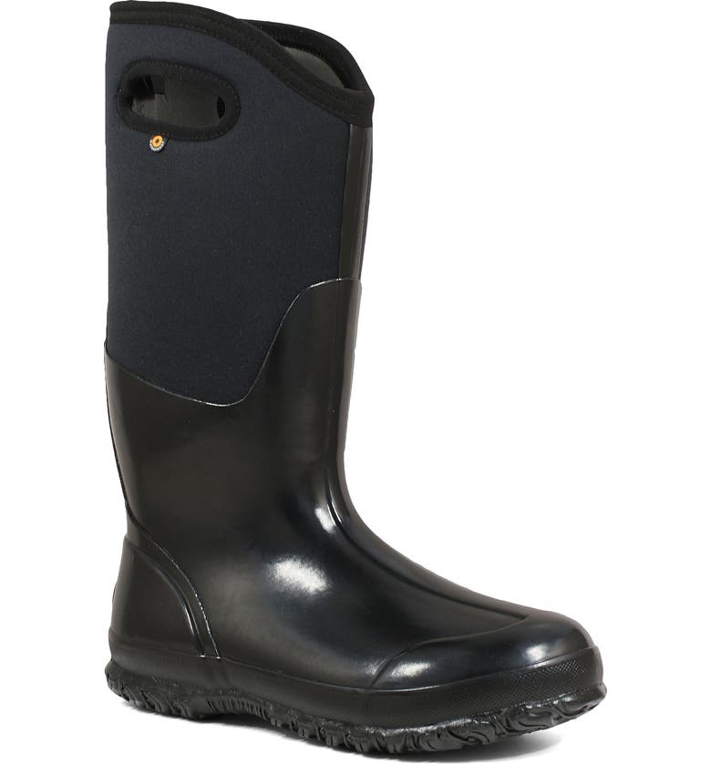 Bogs Classic Tall High Shine Insulated Waterproof Rain Boot (Women ...