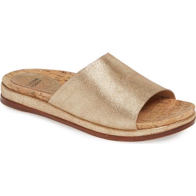 Johnston & Murphy Jenny Slide Sandal, Metallic