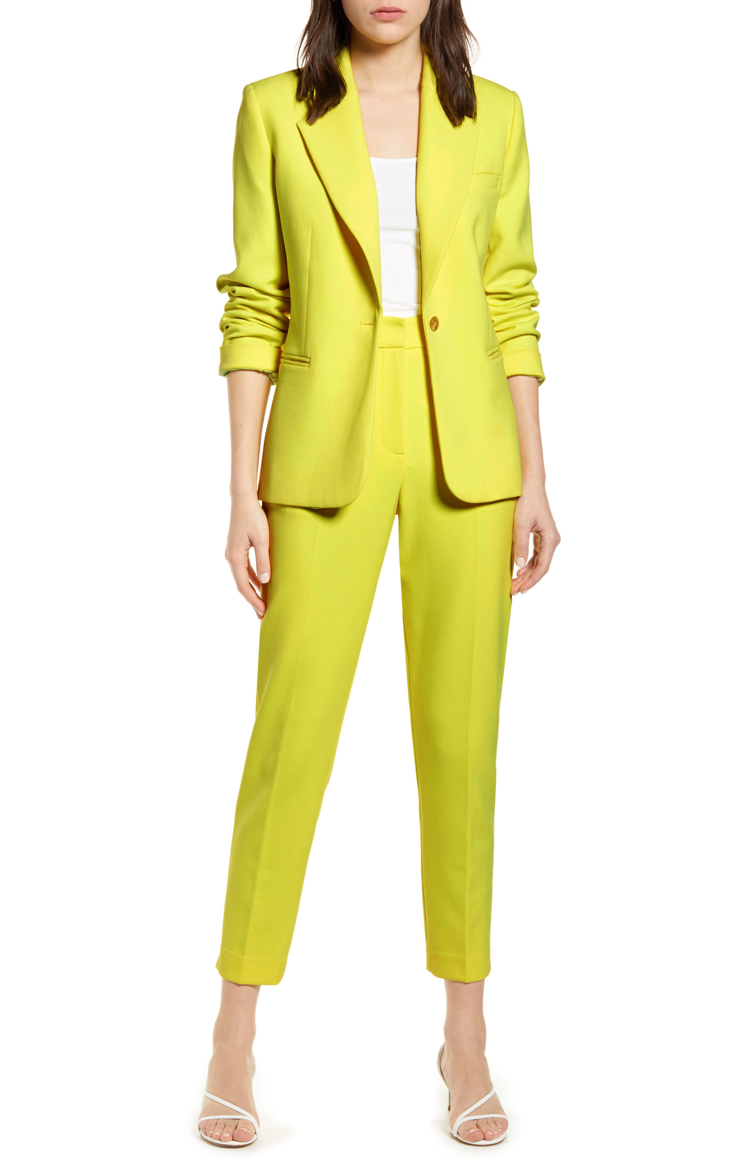 women's long suit jacket