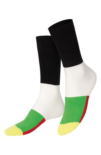 Shop Doiy Pack Of 2 Maki Box Socks In Black/green/orange Multi