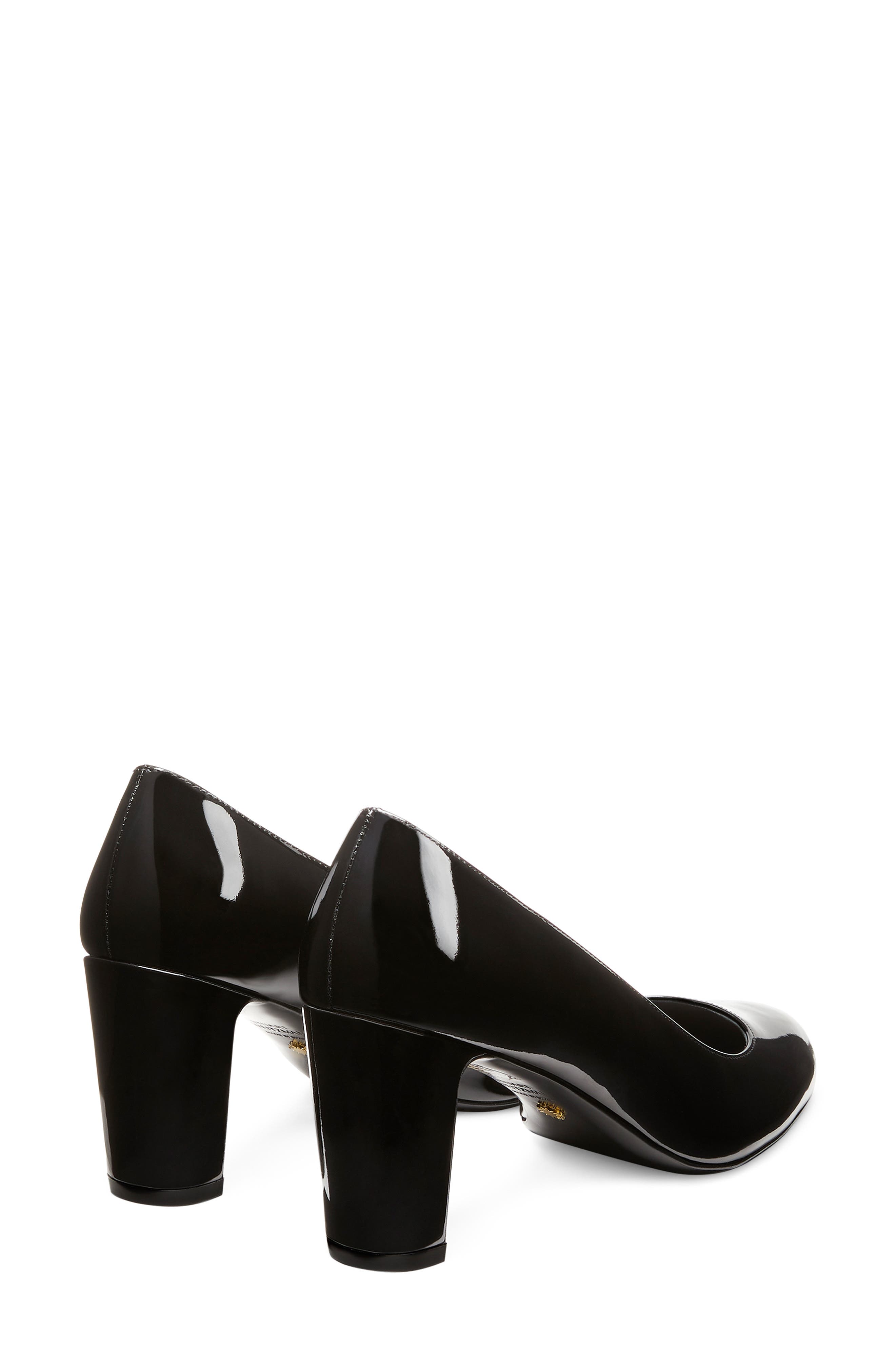 Vida 75mm Suede Pump Block Heel