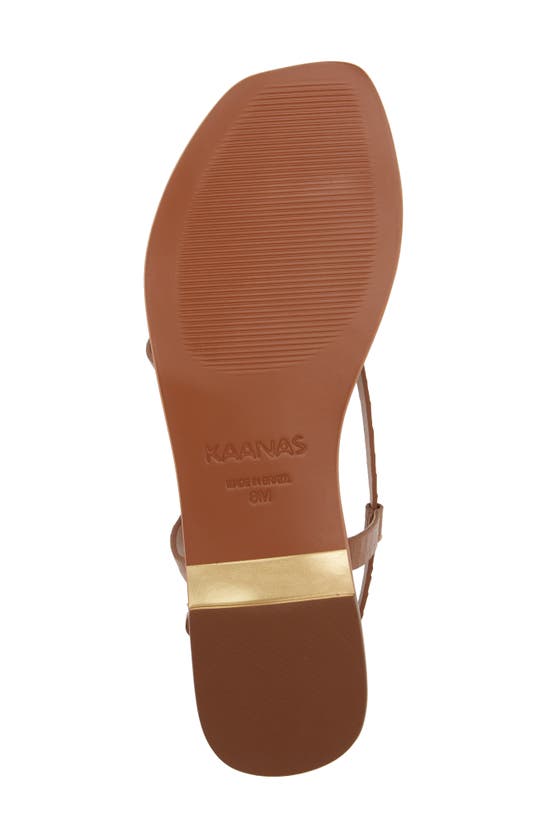 Shop Kaanas Cristobal Slingback Sandal In Tan