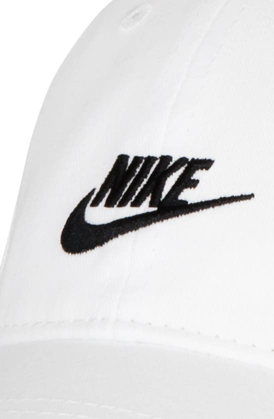 Shop Nike Futura Curve Brim Baseball Cap In White