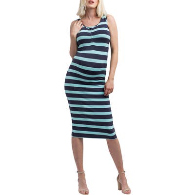Nom Maternity Snap Placket Maternity/nursing Tank Dress