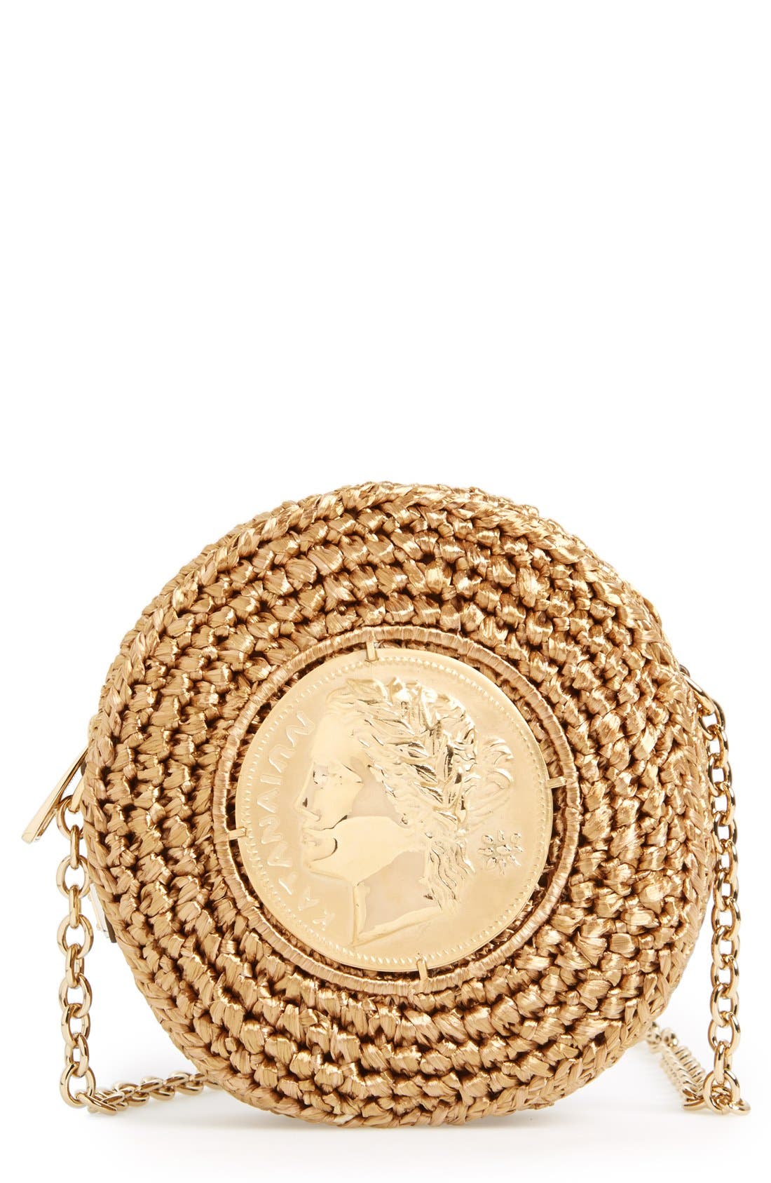 Dolce&Gabbana Coin Raffia Crossbody Bag Nordstrom