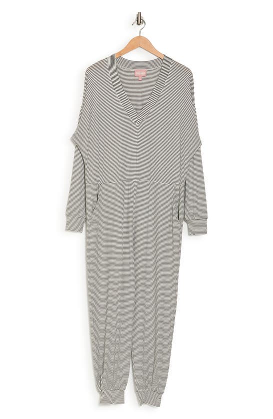 Show Me Your Mumu Jules Striped Jumpsuit In Gray