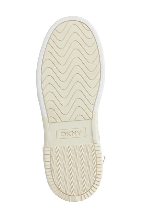 Dkny Bitsy High Top Platform Sneaker In Xvq - Hemp/white