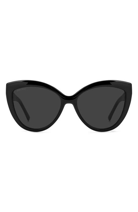  SAINT LAURENT Women's Glam Cat Eye Sunglasses, Black